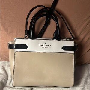 Kate Spade Black and Cream Women's Bag